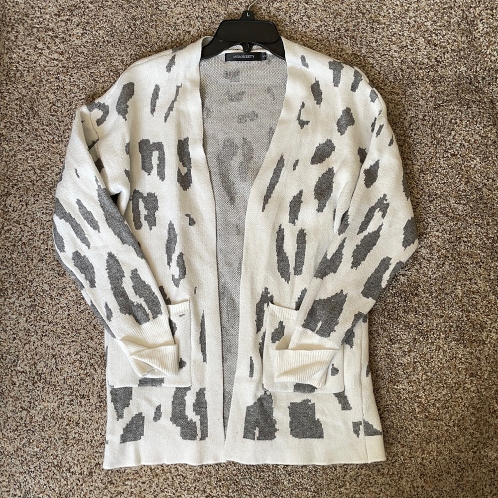 Leopard print cardigan